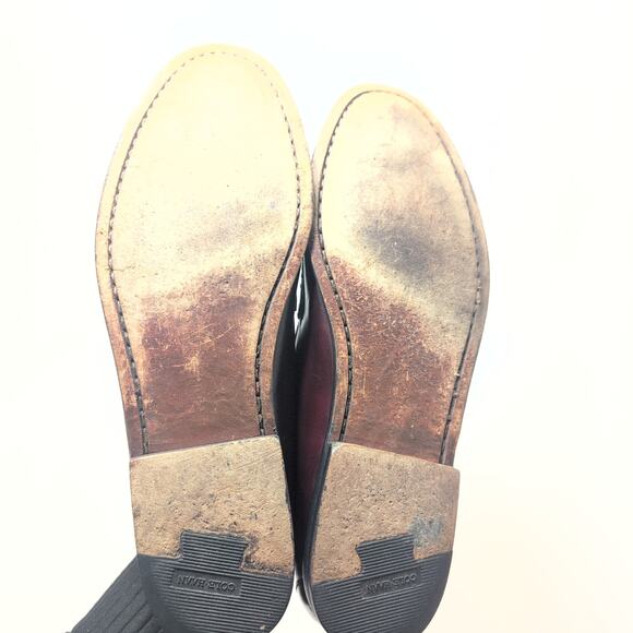 Cole Haan Cordovan Moc Toe Burgundy Dress Pinch Penny Loafers Men's 10.5D - Picture 7 of 8